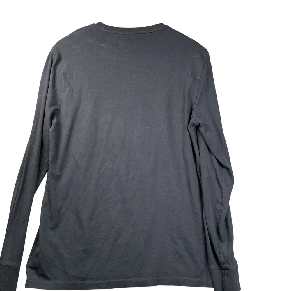 Polo Ralph Lauren Long Sleeve T-Shirt Mens M Black‎ Big red pony